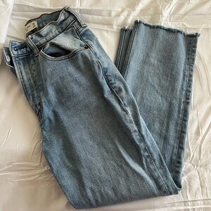 Abercrombie & Fitch Curve Love Ankle Straight Ultra High Rise Jeans